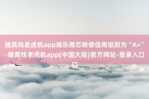 赌真钱老虎机app娱乐微芯转债信用级别为“A+”-赌真钱老虎机app(中国大陆)官方网站-登录入口