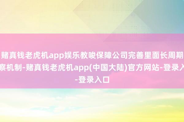 赌真钱老虎机app娱乐教唆保障公司完善里面长周期侦察机制-赌真钱老虎机app(中国大陆)官方网站-登录入口